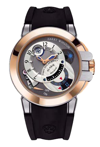 Replica Harry Winston Ocean Excenter Alarm 400 / MMAC44RZC.K watch